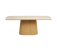 NOLI - Table de repas aspect Travertin L200 Beige