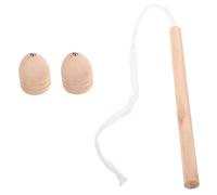 NOLITOY 1 Ensemble Gyroscope Bois Traditionnel Chinois Rétro Bois pour Garçon Fille et Adultes pour Développer la Coordination et Imagination