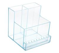 NOLITOY 1 Pc Support De Stockage De Broyeur Kits D'ongles Conseil Étagère Portative Boîtes à Outils Pour Les Ongles Poignée Titulaires Égouttoir à Vaisselle Équipement Clou Plastique Blue
