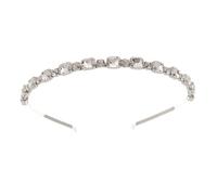 NOLITOY 1 Pc -tête Pression Diamant Couleur Coiffes De Demoiselle D'honneur Pour Mariage Queue De Cheval Coiffes De Mariée Pour Mariage Chapeaux Perles Bijoux Groupe Alliage Silver