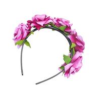 NOLITOY 1 Pièce Couronne de Fleurs Rose Bandeau pour Photographie Accessoires de Élégants Rose