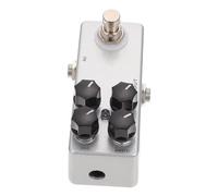 NOLITOY 1 pièce Pédale Effet Guitare Professionnelle Mini Compresseur Argenté Accessoire Durable avec True Bypass pour Instruments de Musique