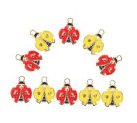 NOLITOY 10 Breloques en Alliage Forme à Bon Dieu pour Bracelet et Création de Bijoux Diy, Accessoires Décoratifs Faciles à Utiliser pour Loisirs Créatifs Couleur Aléatoire