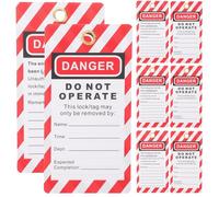 NOLITOY 10 Étiquettes de Consignation Suspendues en PVC Lot de 10 Pièces Étiquettes de Sécurité Industrielles Polyvalentes pour Équipements et Chantiers Avertissement « Ne Pas Utiliser