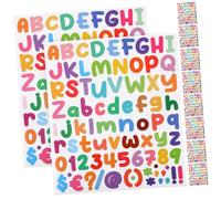 NOLITOY 10 feuilles Autocollants Lettres Chiffres Colorés Étanches Stickers Alphabet Petites Lettres pour Décoration DIY Scrapbooking