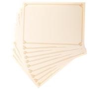 NOLITOY 10 Feuilles de Papier Intérieur Vierge A4 pour Certificats Scolaires, Imprimable pour Diplômes et Lettres de Nomination