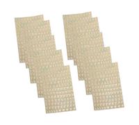 NOLITOY 10 pièces Autocollants Lettres Alphabet pour Bouteilles Huiles Essentielles Étiquettes Auto-adhésives Lettres Dorées pour Organisation DIY Stickers Étiquettes Bouteilles et