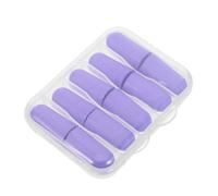 NOLITOY 10 Pièces Bouchons D'oreille Insonorisés en Mousse à Mémoire de Forme, avec Boîte de Rangement en Plastique, Pourpre, pour Dormir et Étudier