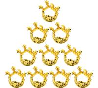 NOLITOY 10 Pièces Couronne Gonflable Dorée Prop Décoration Fête Anniversaire Accessoire Léger et Réaliste pour Photos