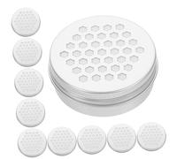 NOLITOY 10 Pièces Les Perles d'encens Peuvent aromathérapie parfums désodorisant air avec des Trous Creux diffuseur de Parfum d'ambiance conteneurs supérieurs perforés Aluminium
