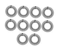 NOLITOY 10 pièces Peigne à Cheveux Circulaire Extensible Plastique Flexible pour Femmes et Hommes Bandeau Confortable Lot pour Maintien