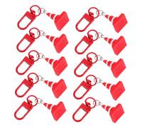 NOLITOY 10 pièces Porte-clés Pendentif Cône de Signalisation Résine Décoration Suspendue Colorée Cadeau Anniversaire et Fête Polyvalentes pour Âges