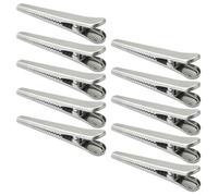 NOLITOY 10 pièces Set de Pinces Sachet Alimentaire Acier Inoxydable Grandes Clips de Fermeture Puissants pour Sacs de Rangement Alimentaire Maintien Fraîcheur pour Cuisine et Voyage