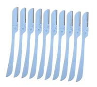 NOLITOY 10 pièces Tondeuses Sourcils Acier Inoxydable Pliables Rasoirs Visage Précis Kit de Maquillage et Sécurisé pour Épilation Faciale