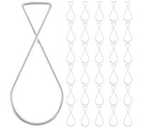NOLITOY 100 Crochets Suspendre au Plafond en Métal Haute Résistance, Clips sans Perçage pour Dalles de Plafond de Bureau, Kit de Fixation 8 de 8, pour Décoration Mariage et Bureau, 100