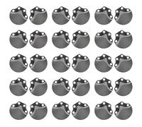 NOLITOY 100 Écailles D’Armure en Acier Inoxydable Noir Miroir, Matériau pour Fabrication D’armures Médiévales, Cosplay et Recréation Historique, Fournitures D’écailles pour Costume et Jeu