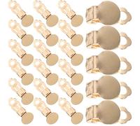 NOLITOY 100 Pièces Boucles D'oreilles à Clip en Alliage Doré, Réglables et Délicates, pour Filles et Demoiselles D'honneur Lors Saint-valentin ou Anniversaire