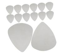NOLITOY 100 Pièces Médiators Acier Inoxydable pour Guitare Électrique et Acoustique Plectres Métalliques Argentés à Bord Lisse pour Basse Styles Rock Jazz Country