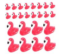 NOLITOY 100 Pièces Mini Resin Flamingo Figurines Tiny Flamingos for DIY Micro Garden Cake Toppers and Home Decor Durable Resin Miniature Animal Statues