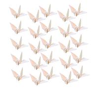 NOLITOY 100 Pièces Origami Paper Cranes Pearlescent Handmade Folded Lucky Decoration For Wedding Party Shower Outdoor Use