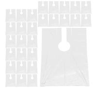 NOLITOY 100 Pièces Tablier Pour Couper Les Cheveux Robe De Salon à Col Châle Robe D'isolement Cape De Barbier Cape De Coloration Des Cheveux Shampooing Colorant Pour Cheveux Transparent