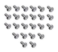 NOLITOY 100 pièces Vis Inox à Tête Cylindrique Fendue Vis de Fixation Multi-usage Résistantes Corrosion Kit de Visserie pour Maintenance et Réparation