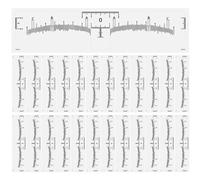 NOLITOY 100pièces Kit De Pochoirs à Sourcils Règle Pour Microblading Modèle Jetable Pour Maquillage