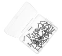 NOLITOY 100pièces Vis de Pickguard pour Guitare Électrique et Basse Argentées Vis de Montage Robustes pour Protection et Réparation Kit pour Entretien DIY des Parties de Guitare