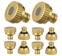 NOLITOY 10pièces Lot de Buses de Brumisation pour Brumisateur Têtes de Rechange pour Tuyau Extérieur Pulvérisateur Basse Pression