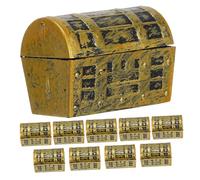 NOLITOY 10pièces Mini Treasure Box Models Décorations De Fête Et Ornements De Bureau Accessoires De Décoration Pour Aquariums Et Scènes Miniatures