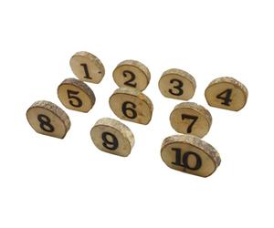 NOLITOY 10pièces Numéros de Table Bois pour Mariage Décoration Rustique Réception Banquet Restaurant