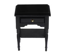 NOLITOY 12 Armoire Vintage Noire Modèle de Cabinet Miniature Mini Tiroirs Décor de Chambre et Salon Accessoire Décoratif