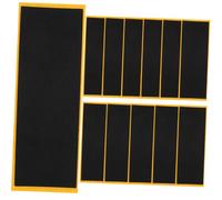 NOLITOY 12 pièces Bandes Adhésives Mousse Anti-dérapantes pour Fingerboard Accessoires Skateboard Doigts Grip Planche roulettes Noir et Confortable pour Entraînement et Compétition