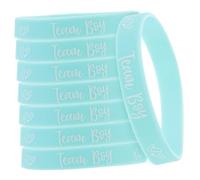 NOLITOY 12 pièces Bracelets Silicone Garçon pour Shower Bracelets Révélateurs de et Portables pour Fête Annonce Accessoire et Facile à Porter