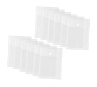 NOLITOY 12 pièces File Organizer Bags With Snap Closure Transparent Portable Document Wallets For Office School Travel Practical Lightweight File Pockets For Business And Study