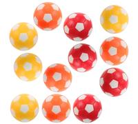 NOLITOY 12 pièces Lot de Balles Mini Football pour Table de Football Accessoires de Remplacement Lisses Ballons Officiels pour Loisirs et Compétition