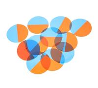 NOLITOY 12 Pièces Lot de Filtres LED Couleur Correction Lumière Film Gel Ambiance Amovible Résistant pour Photo Vidéo Théâtre Scène