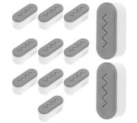 NOLITOY 12 pièces Lot de Tampons Rehausseurs pour Abattant de Toilette Pare-chocs Silicone pour Éclaboussures Hauteur Ajustée pour Confort Familial et Hôtelier