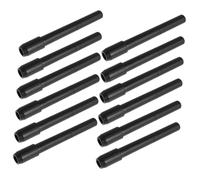 NOLITOY 12 Pièces Metal Eyebrow Pencil Extender With Dual-head Brush Portable Anti-slip Holder For Brow Styling And Precise Makeup Application