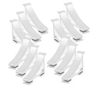 NOLITOY 12 pièces Support Métallique pour Étagère Congélateur Clips de Fixation pour Réfrigérateur et Freezer Installation Facile et Maintien Renforcé