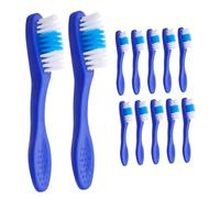 NOLITOY 12pièces Brossettes De Sécurité Pour Prisonniers Avec Court Brosse à Dents Portable Et Conçue Pour Minimiser Usage Inapproprié