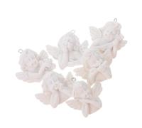NOLITOY 12pièces Décoration Diy Figurines Ange Miniatures Style Rétro Matériel De Bricolage Accessoire Papeterie Décoration Porte-clés Attrayante