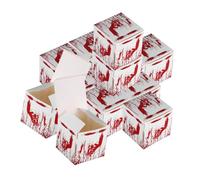 NOLITOY 12pièces Lot De Boîtes à Friandises Halloween Boîtes Carton Pour Bonbons Ou Friandises Étuis Cadeaux Pour Fête Garçon Fille