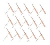 NOLITOY 15 pièces Libellule Bois Hélice Volante Manuelle pour Garçon Fille Volant Portable Plein Air pour Jeux Familiaux et Activités Extérieures