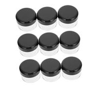 NOLITOY 15pièces Pots à Crème avec Couvercles Récipients pour Émulsion Lotion Et Produits De Beauté Noir