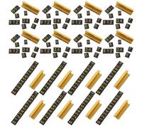 NOLITOY 16 Ensembles Cubes Affichage de Prix Réglables pour Bijoux de Mini Étiquettes Chiffrées Flexibles Présentoir Comptoir Boutique Signalisation Prix Ajustable