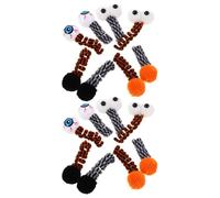 NOLITOY 16 pièces Jouets Spirale Chat Peluche Yeux Interactifs Halloween Autocollant pour Chatons pour Jeu Intérieur Morsure et Chasse