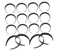 NOLITOY 16pièces Créoles Simples Et Noires Coiffure Simple Pour Femme Coiffure à Larges Bords Serre-tête Pour Laver Le Visage Décoration Pour Cheveux