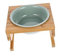 NOLITOY 1ensemble Bol pour Chat Surélevé Céramique avec Support Écuelle Ergonomique pour Repas Confortable Accessoire De Nourrissage pour Animaux De Compagnie Design Élégant Et