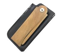 NOLITOY 1ensemble Peigne Bois Portable Bois De Santal Avec Étui Peigne Pliant Pour Barbe Cheveux Accessoire De Soin Personnel Pour Homme